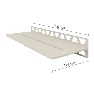 Schlüter Wandablage SHELF-W Elfenbein 300x115 mm
