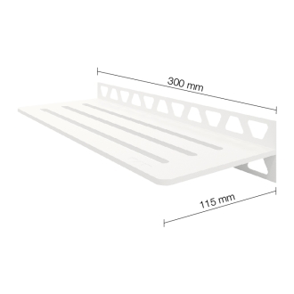 Schlüter Wandablage SHELF-W Brillantweiß matt 310x115 mm