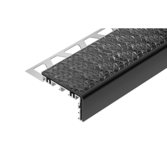 Schlüter TREP-V 60 Treppenprofil, Fugengrau, Länge: 150 cm, Höhe 12,5 mm