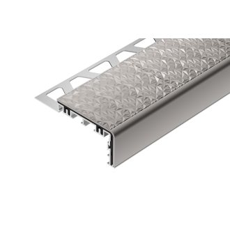 Schlüter TREP-V 60 Treppenprofil, Steingrau, Länge: 200 cm, Höhe 11 mm