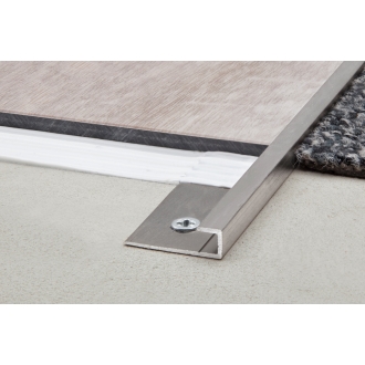 Schlüter VINPRO-S Abschlussprofil chrom gebürstet Höhe: 4 mm