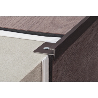 Schlüter VINPRO-STEP Treppenprofil (eckig) chrom gebürstet Höhe: 4 mm