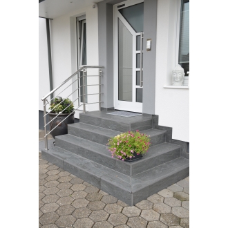 PrimeCollection Wave Terrassenplatte Black 40x80 cm