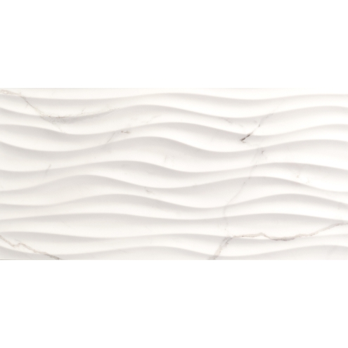 Love Tiles Precious Calacatta Matt Wanddekor Curl 35x70 cm