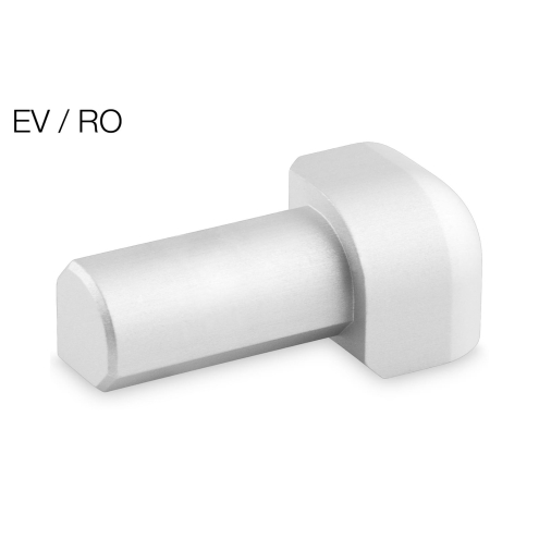 Schlüter, Rondec-E Ecken, Aussenecke edelstahl Vollmaterial, Rondec-E-Ecken EV/RO100E