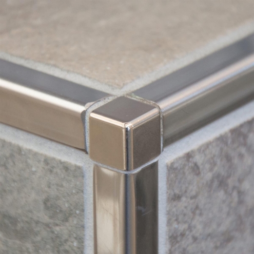 Schlüter, Quadec-E Ecken, edelstahl Vollmaterial, Quadec-E-Ecken EV/Q90E