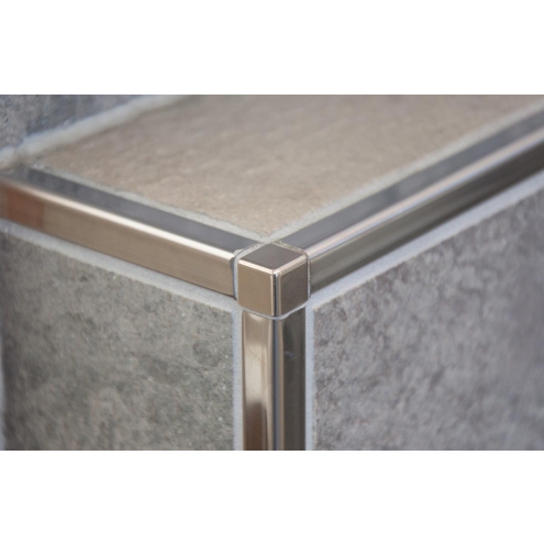 Schlüter, Quadec-E Ecken, Imitat Metall-Druckguss, Quadec-E-Ecken ED/Q100E