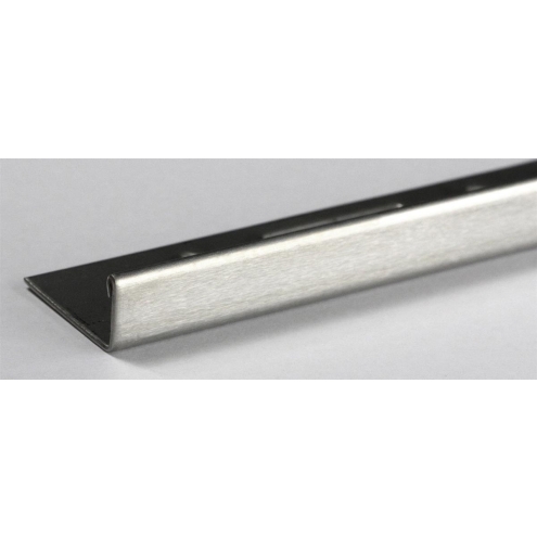 PrimeCollection, Fliesenschiene L-Profil 2,5m/10mm Edelstahl-gebürstet FEG100