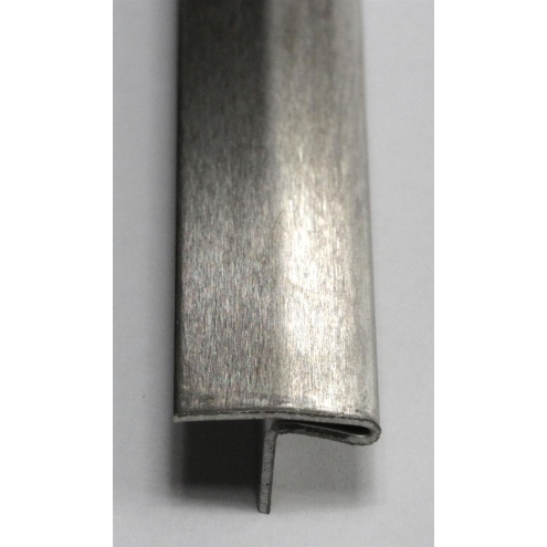 PrimeCollection, Übergangsschiene 2,5m/15mm Edelstahl-gebürstet TEG15