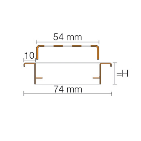 Schlüter, KERDI-LINE-B 19 mm Rahmen, KLB19EP60