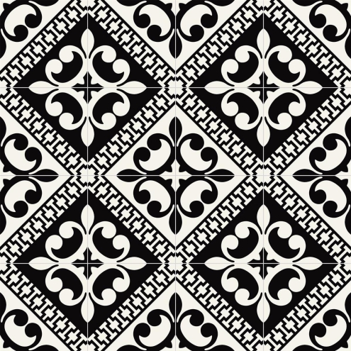 PrimeCollection Paris Bodenfliese und Wandfliese Vivienne Nero 20x20 cm