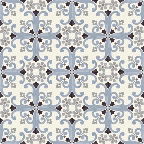PrimeCollection Paris Bodenfliese und Wandfliese Montmartre Blu 20x20 cm