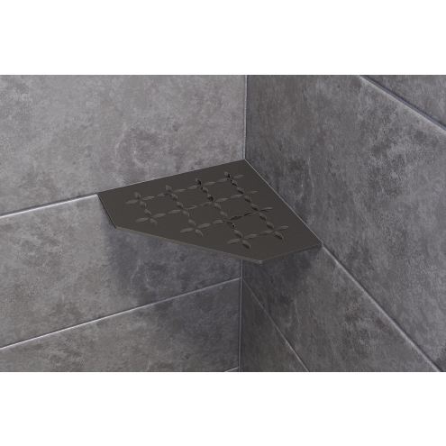 Schlüter Wandablage SHELF-E Dunkelanthrazit 195x195 mm
