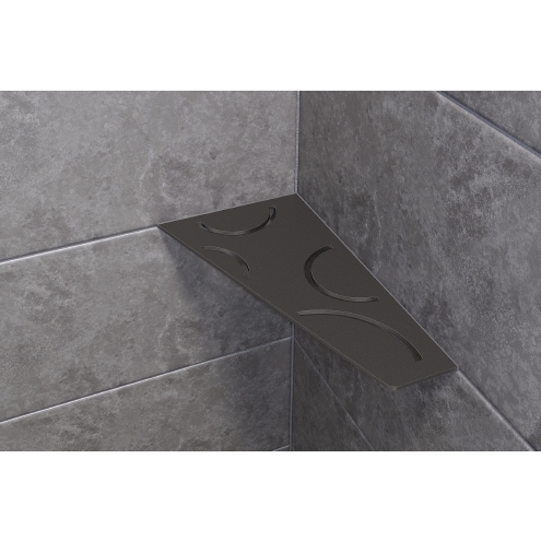 Schlüter Wandablage SHELF-E Dunkelanthrazit 154x295 mm