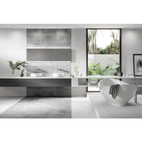 Keraben Underground Bodenfliese White Natural 90x90 cm