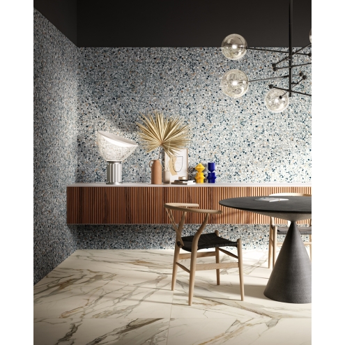 PrimeCollection Frammenti Boden- und Wandfliese Micro Azzurro 20x20 cm