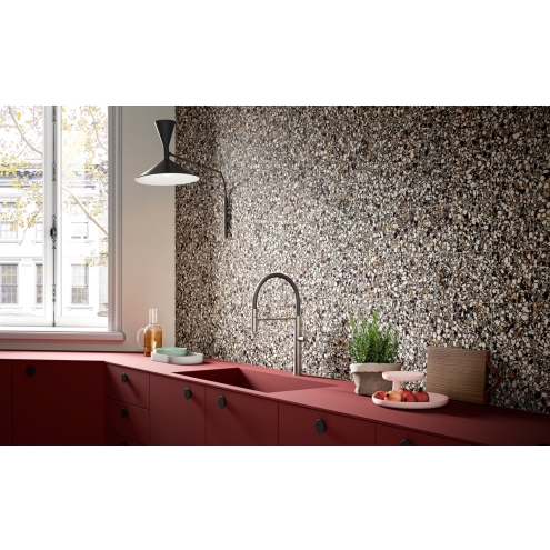 PrimeCollection Frammenti Boden- und Wandfliese Micro Nero 20x20 cm