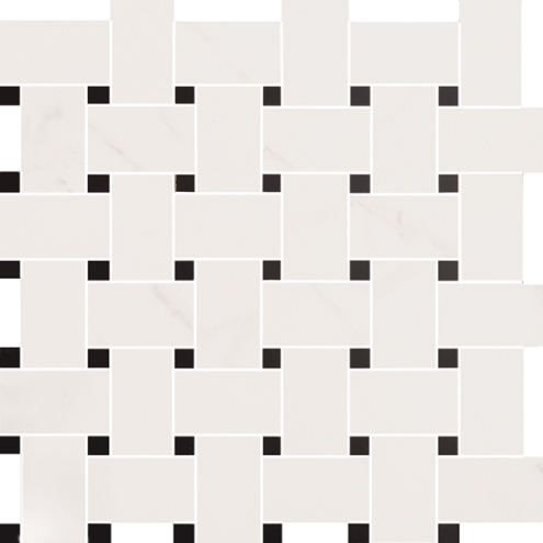 Love Tiles Precious Calacatta Mosaik Tie Matte 35x35 cm