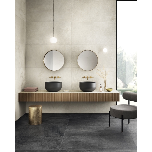 PrimeCollection Lavaredo Boden- und Wandfliese Antracite 120x120 cm