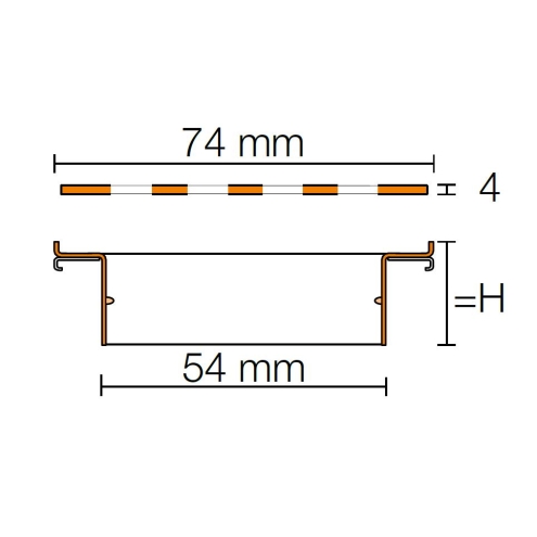 Schlüter Designrost KERDI-LINE-IF-E 23 mm KLIFE23EB100