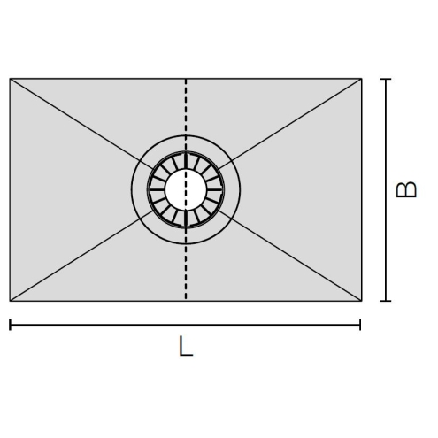 Schlüter Gefälleboard Kerdi-Shower-T 152x96 cm