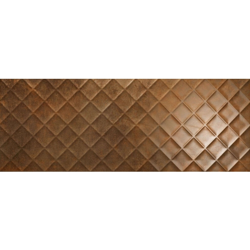Love Tiles Metallic Corten Wanddekor Chess 45x120 cm