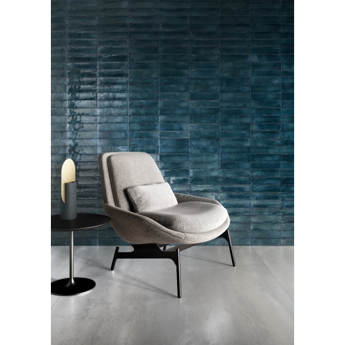 Viva Metallica Metalbrick Lux Wandfliese Blue 6x24 cm