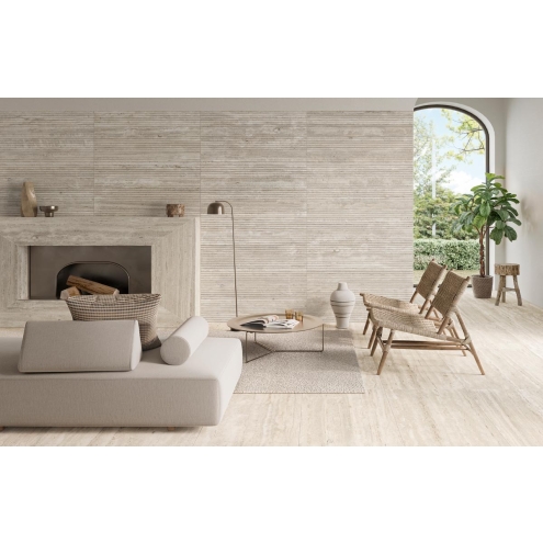Mirage Elysian Travertini Travertino Light EY 07 RG Dekor Waves 60x120 cm