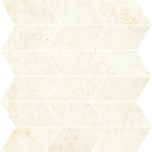 Love Tiles Metallic Platinum Mosaik Arrow Matte 35x35 cm