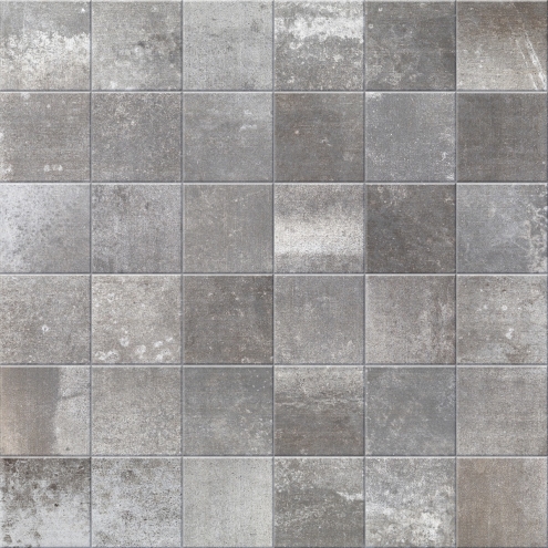 PrimeCollection HemiPlus Steel matt Mosaik 5x5 cm (Matte 30x30 cm)