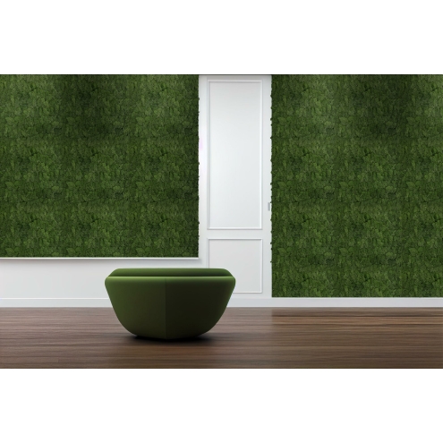 PrimeCollection Akustik Wandpaneel Dark Green Moos 52x52 cm