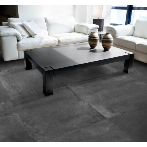 PrimeCollection UniPLUS Carbon Bodenfliese rektifiziert 80x80 cm
