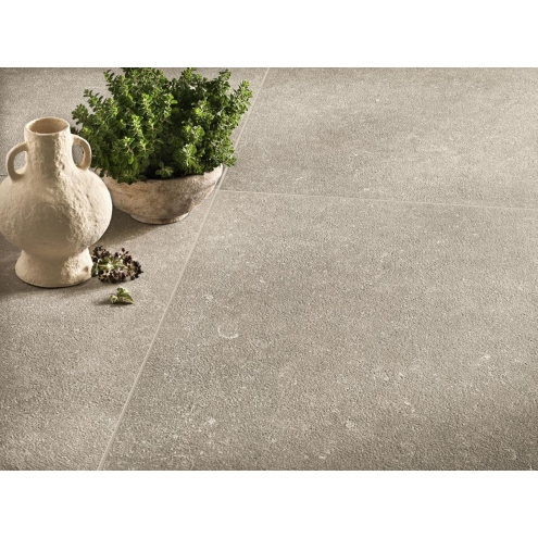 Cotto d`Este Legend Fossil Grey Bocciardata Terrassenplatte 60x120 cm