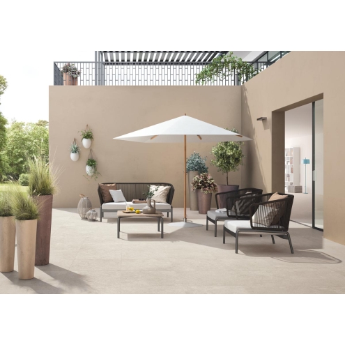 Cotto d`Este Secret Stone Mystery White Bocciardata Terrassenplatte 60x120 cm