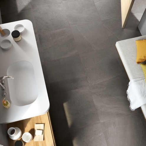 Cotto d`Este Limestone Slate Fiammata Terrassenplatte 90x90 cm