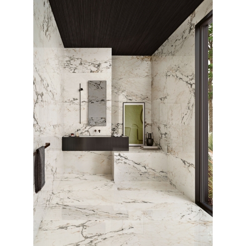 Margres Endless Breccia Capraia Poliert Boden- und Wandfliese 89x89 cm
