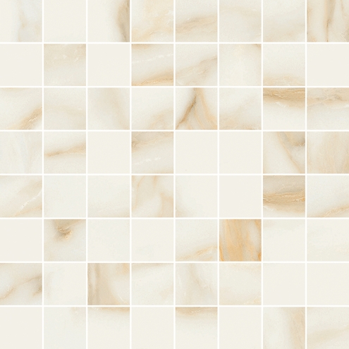 Margres Endless Calacatta Gold Poliert Mosaik 3,5x3,5 cm