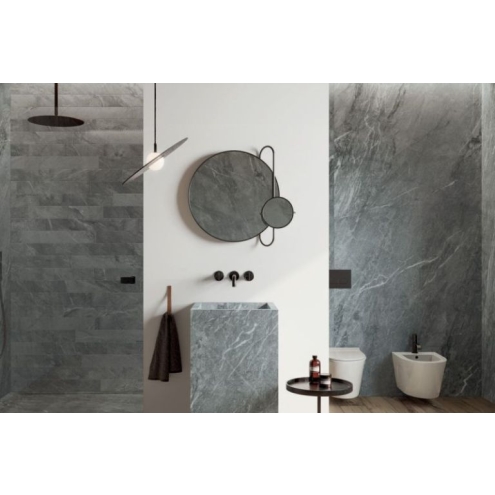 Flaviker Chrome White Boden- und Wandfliese Lux Glänzend 120x120 cm
