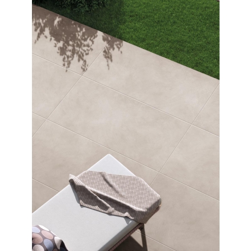 Flaviker Palette Sand NAT Boden- und Wandfliese 120x120 cm