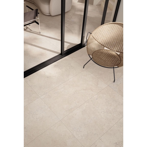 Flaviker Double X20 Plain Beige Terrassenplatte Natural 60x120 cm