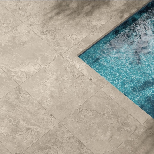 Flaviker Limoges X20 Terrassenplatte Sand 80x80