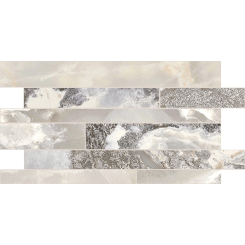 Florim Creative Design Onyx&More White Blend Glossy Dekor Listello 30x60 cm