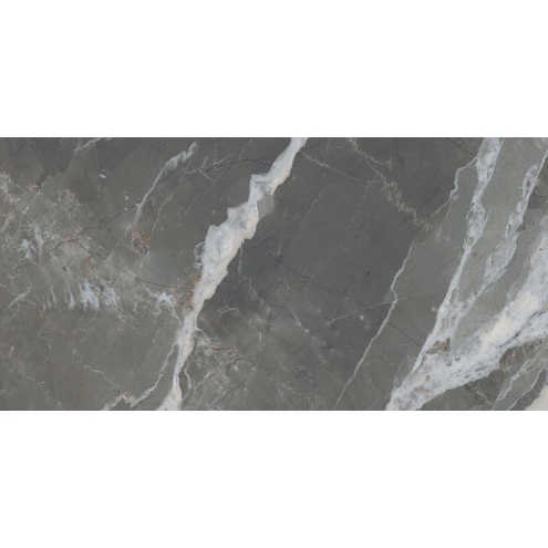 Florim Creative Design Stones & More 2.0 Calacatta Black Glossy Boden-und Wandfliese 40x80 cm