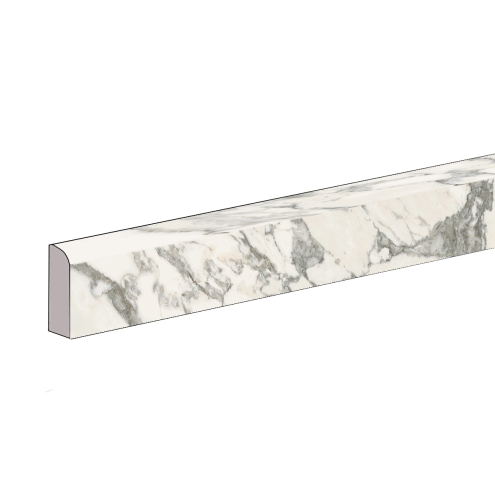 Florim Creative Design Stones & More 2.0 Arabescato White Glossy Sockel 4,6x80 6mm