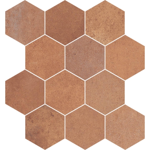 PrimeCollection Heartland Terracotta Mosaik Esagone 28x32 cm