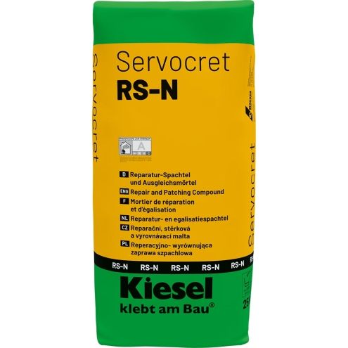 Kiesel Servocret RS-N Reparatur-Spachtel & Ausgleichsmörtel 25 kg Sack