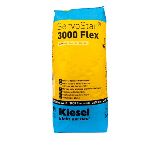 Kiesel ServoStar 3000 Flex weiß flexibler Klebemörtel 25 kg Sack