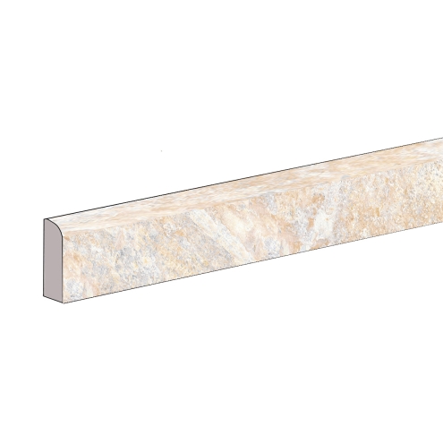 Keope Midlake Quartzbeige Sockel Strukturiert (R11) 7,2x45,3 cm