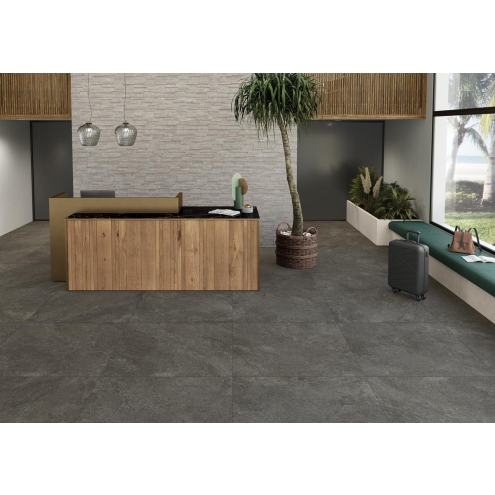 Keope Arke Anthracite Terrassenplatte Strukturiert (R11) 60x120 cm
