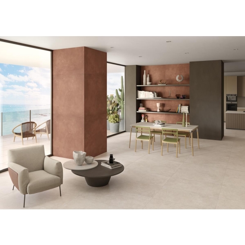 Keope District Ivory Boden- und Wandfliese Spazzolato (R10) 120x120 (119,5x119,5) cm